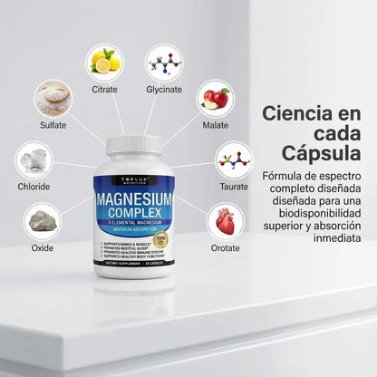 Magnesium Complex™ 💪 El poder natural 8 en 1 para tu energía, sueño y bienestar